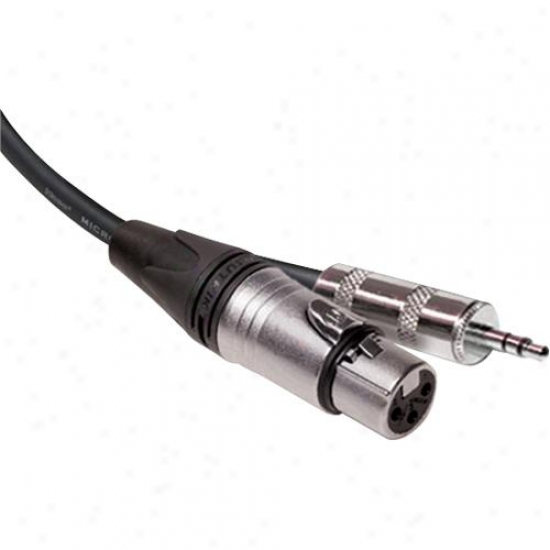 Hosa 1.5-feet Microphone Cable Xlr3f - 3.5mm Trs - Mxm-001.5