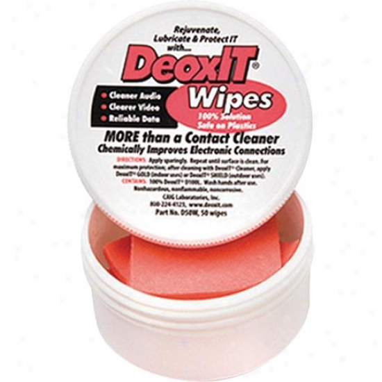 Hosa D50w Deoxit Contact Cleaner Wipes