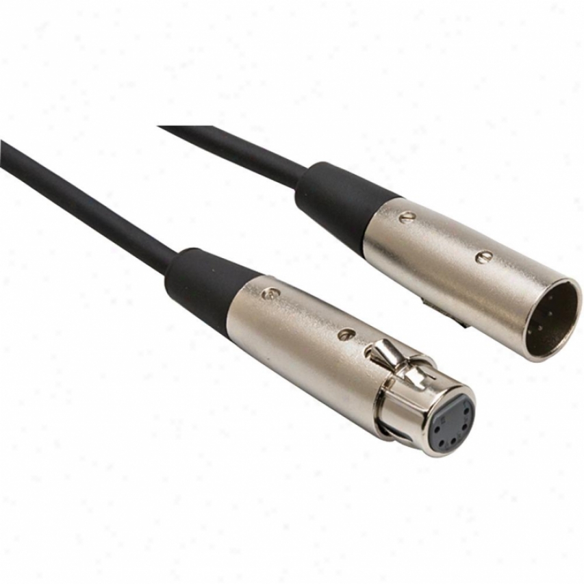 Hosa Dmx Cable, 5 Pin Xlr (m) - 5 Pin Xlr (f), 10 Ft.