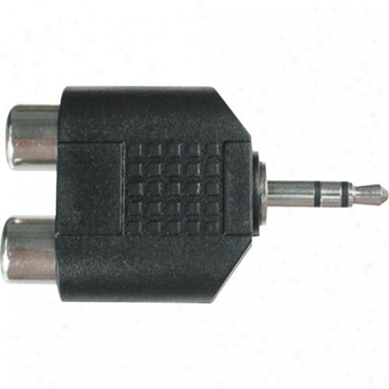 Hosa Grm-193 Two Rca Females To Stereo 3.5mm Male Y Adapter