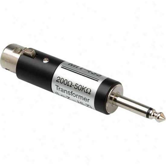 Hosa Mit-435 Xlr3f 1/4" Ts - Mic Impedance Transformer