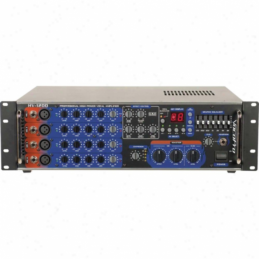 Hv-1200 Professional High Power Vocal Amplifier