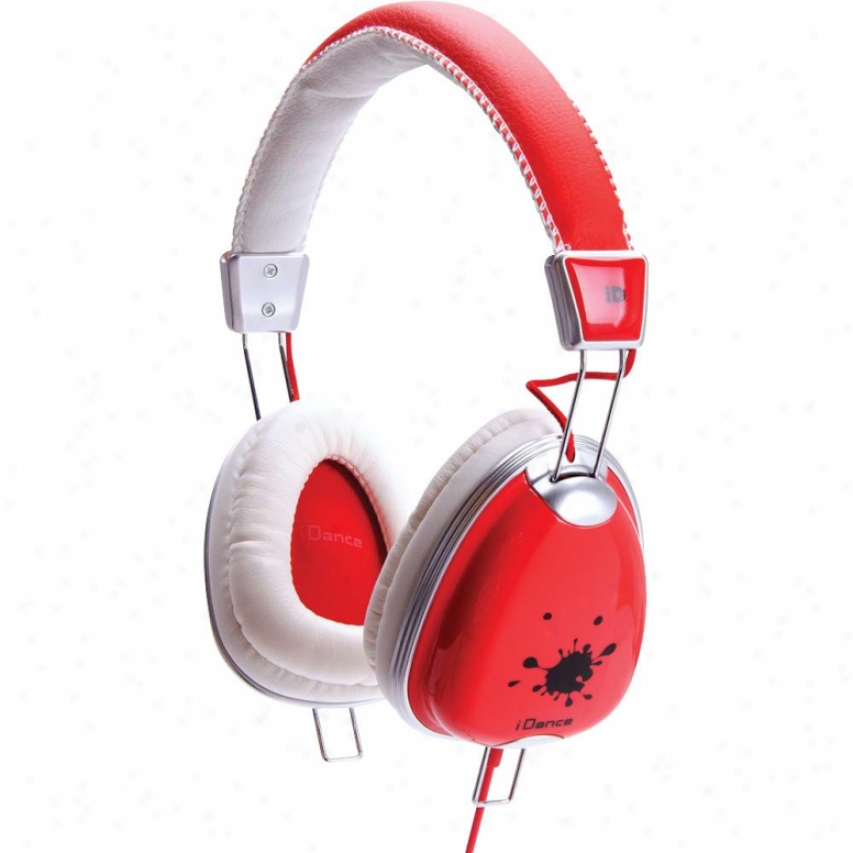 Idance Funky200 Headphones - Red And White