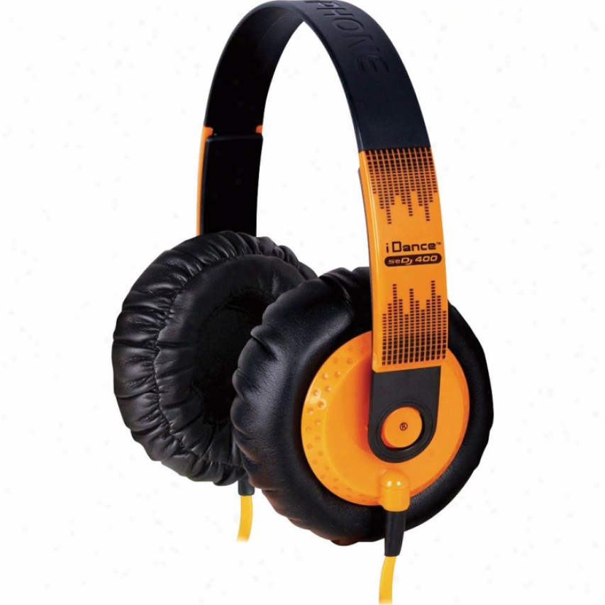 Idance Sedj400 Super Dj Headphones - Orange / Black