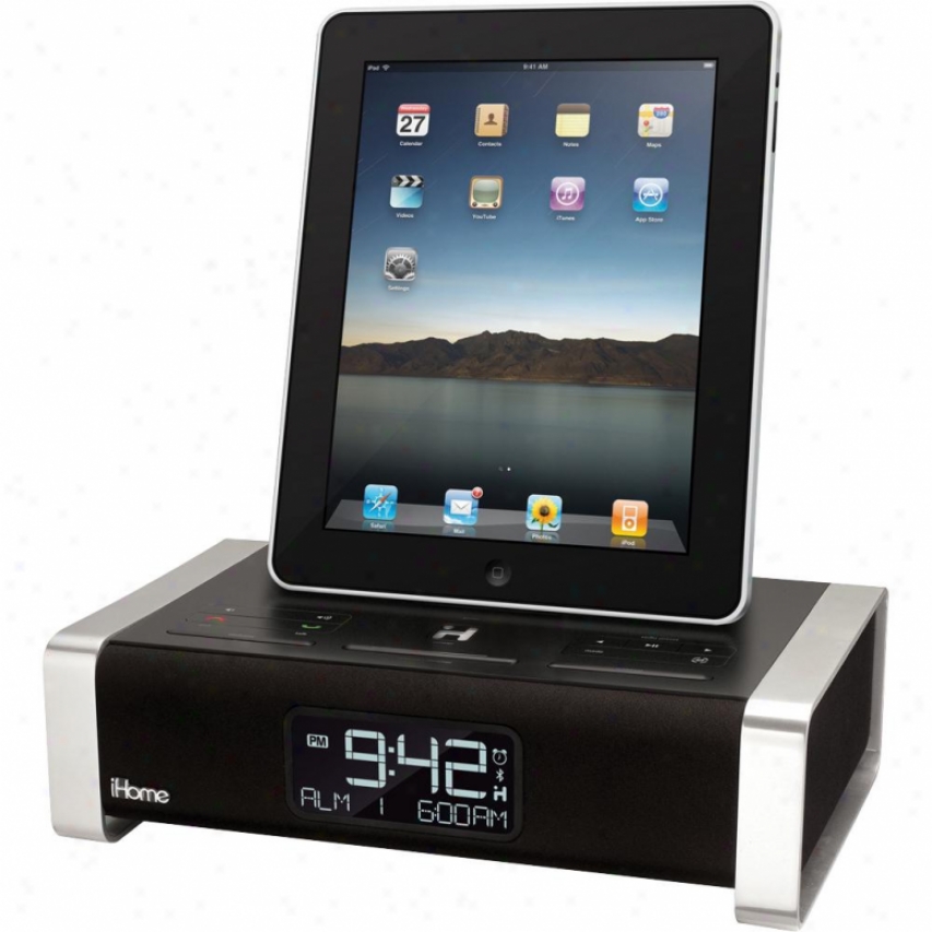 Ihome App Enhanced Alarm Clock Rqdio With Bluetooth And Fm Toward Ipad/iphone/ipod