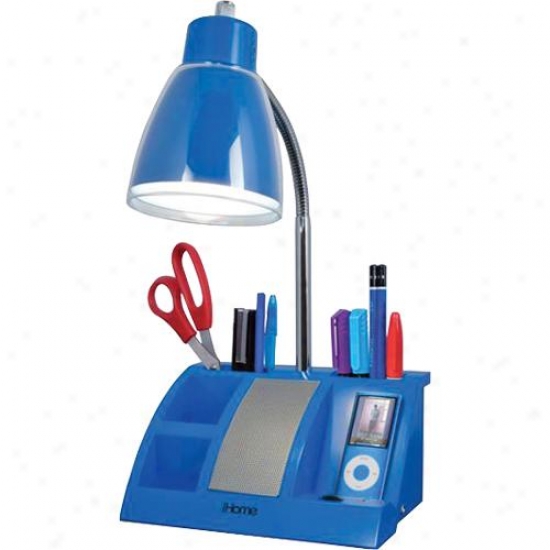 Ihoome Ihl24 Organizer Speaker Lamp - Blue