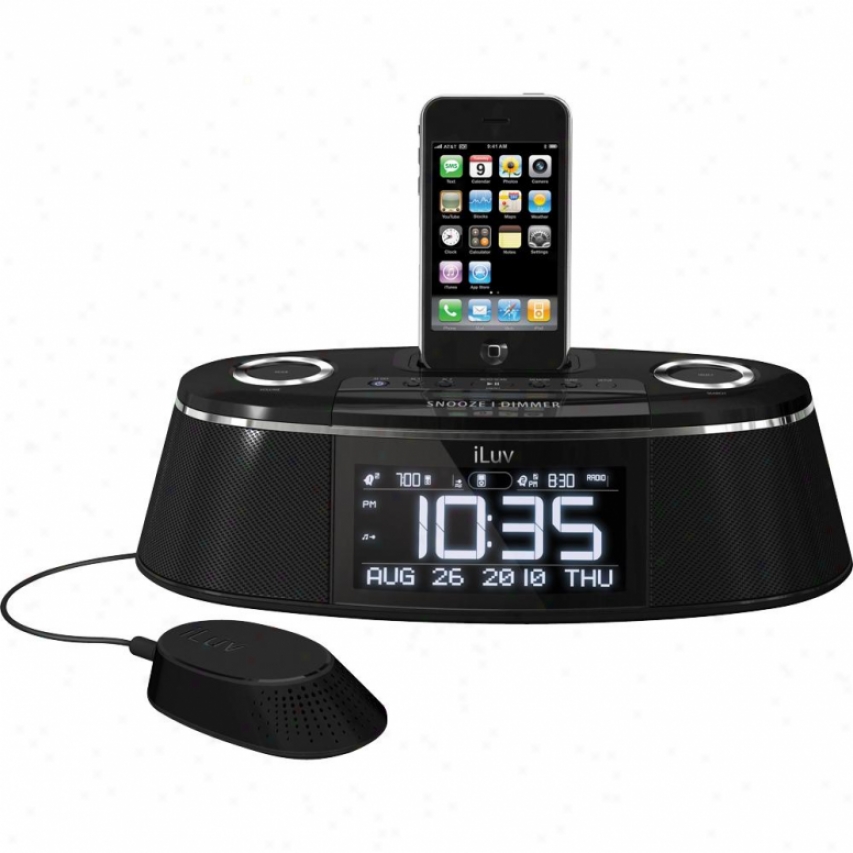 Iluv Imm178 Dual Alarm-clock Radio With Iphone/ipod Curtail