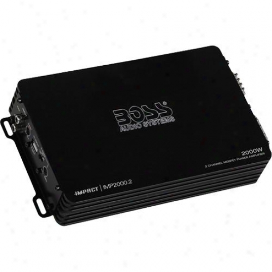 Impact 2000 Watts, 2-channel Mosfet Car Power Amplifier