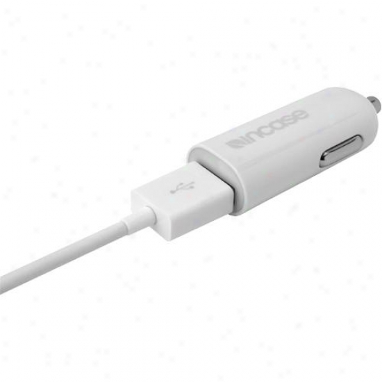 Incase Mini Car Charger For Ipod/iphone/ipad - White Pretext - Ec20038