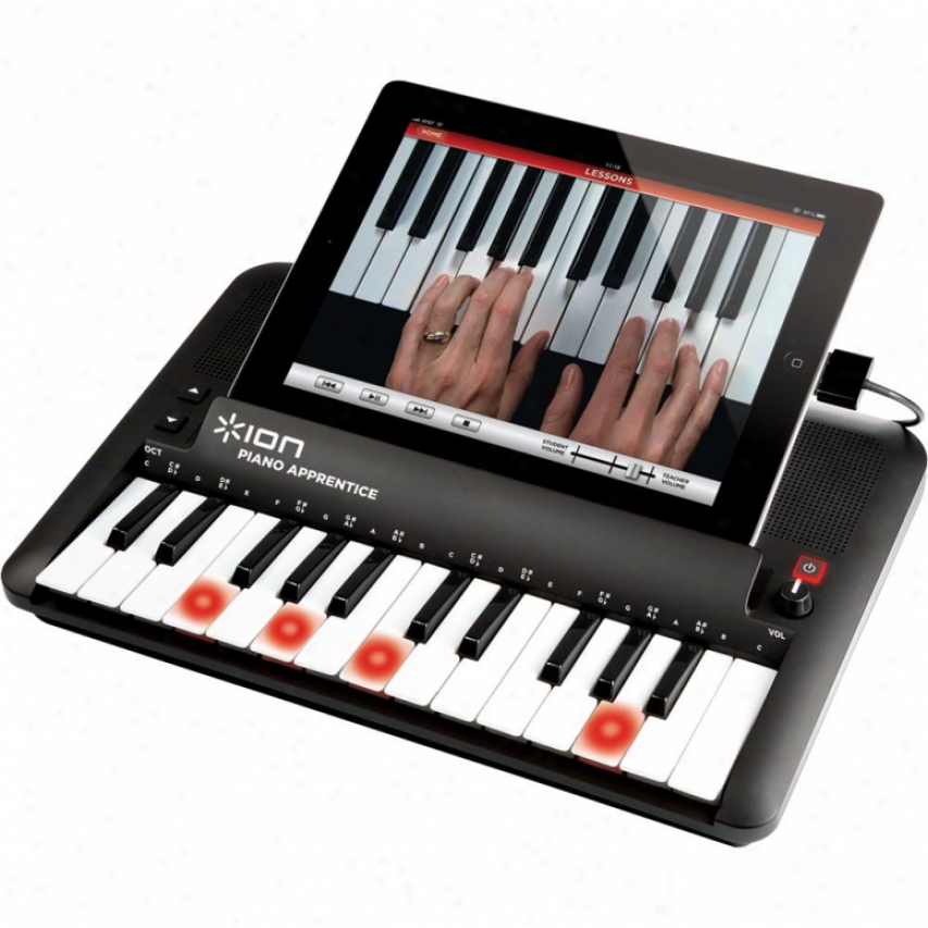 Ion Audio Piano Apprentice 25-note Lighted Keyboard For Ipad, Ipod, & Iphone