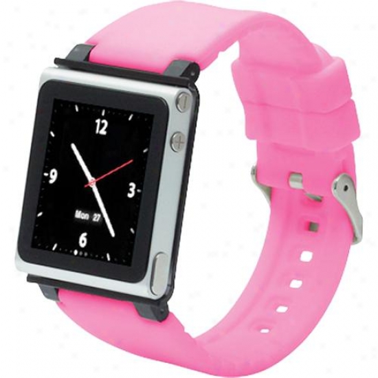 Iwatchz Watchband Case For Ipod Nano (6th Generation) - Pink