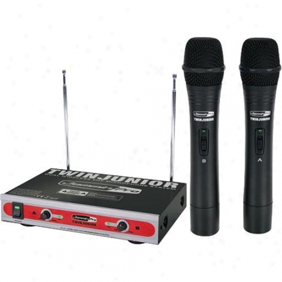 Jammin Pro Dual Vhf Wireless Microphone System