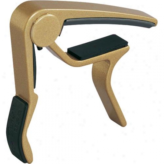 Jim Dunlop 83cg Acoustic Curved Trigger Capo - Gold Finish