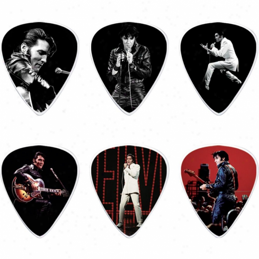 Jim Dunlop Elvis Presley '68 Specific Tin - 6 Picks - Eppt02