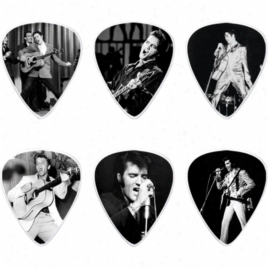 Jim Dunlop Elvis The King Collector's Tin - 12 Intervening substance Picks - Eppt01