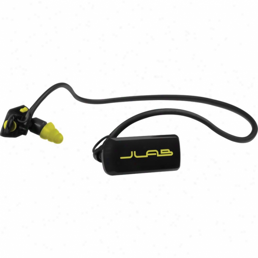 Jlab Audio Go Waterproof Mp3 Player Earphones - 4gb Go4gbbyret- Black/yellow