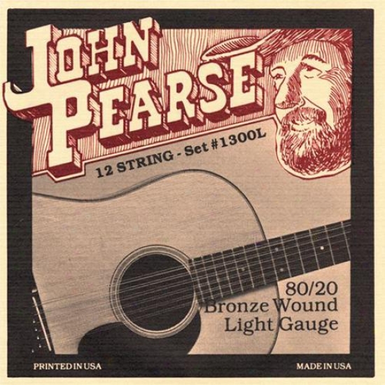 John Pearse Strings 1300l Light Acoustic Guitar Strings