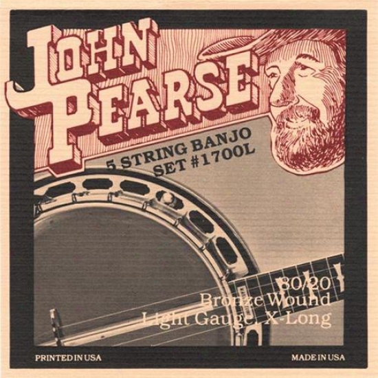 John Pearse Strings 1700l Light Banjo Strings