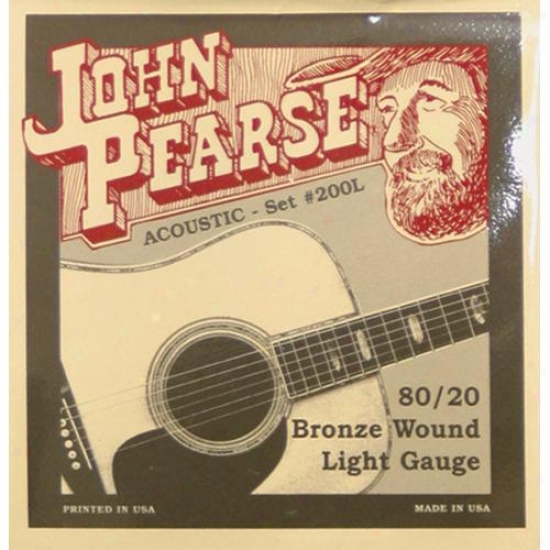 John Pearse Strings 200l Light Acoustic Guitar Strings