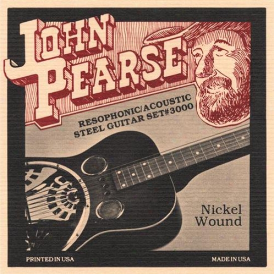 John Pearse Strings 3000 "g" Tuning Resophonic Guitar