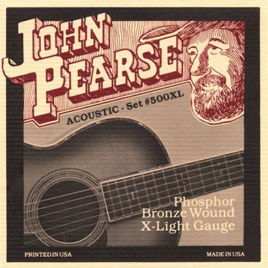 John Pearse Strngs 500xl Extra Light Acoustic Guitaar Strings