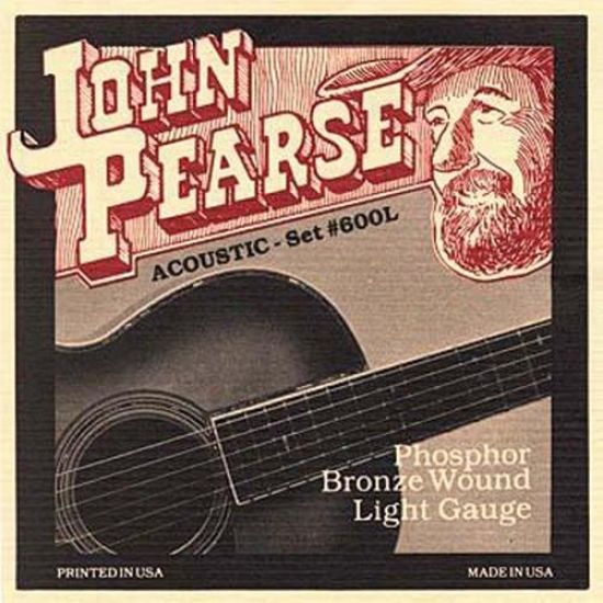 John Pearse Strings 600l Light Acoustic Guitar Strings