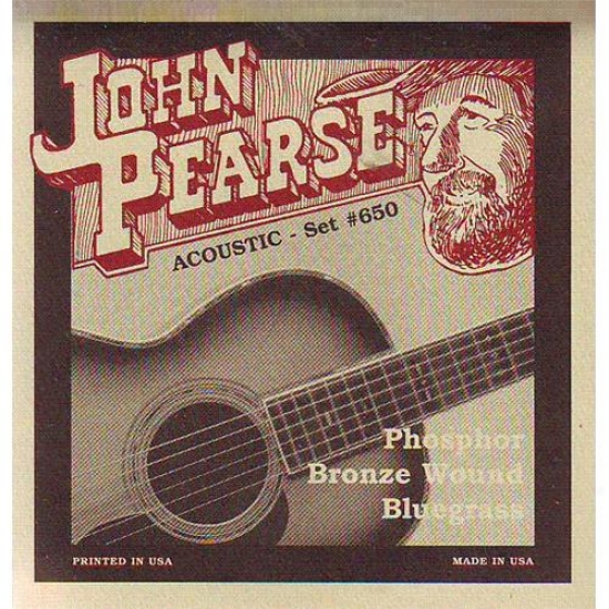 John Pearse Strings 650lm Bluegrass Acoustic Guitar Strings