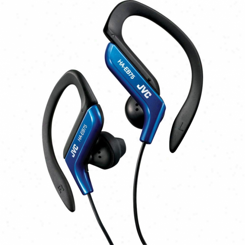 Jvc Ha-eb75 Sports Ear Clip Headphones - Blue