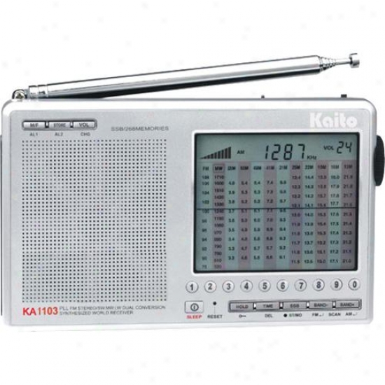 Kaito Electronics Inc. Ka1103 Digital Sw/am/fm Ssb Short Wave Radio - Silver