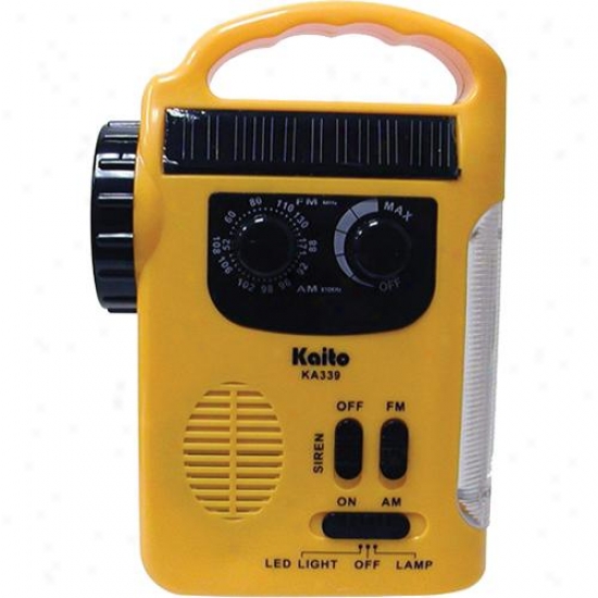 Kaito Electronics Inc. Ka339 Dynamo Solar Powered Am/fm Radio