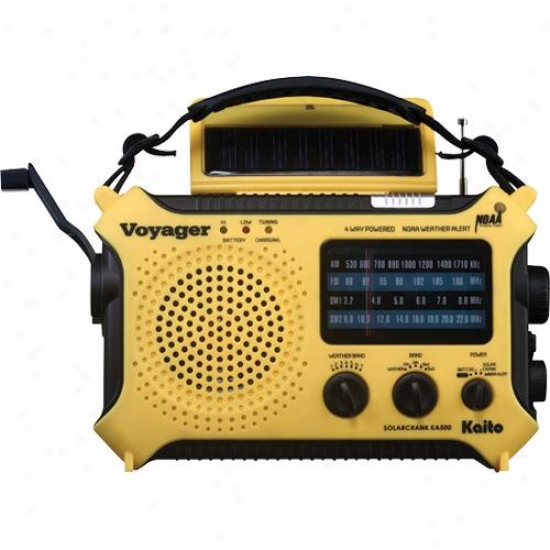 Kaito Electronics Inc. Ka500yel Voyager Emergency Radio- Yellow