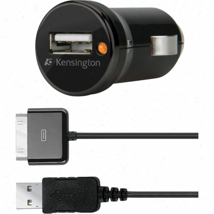 Kensington K39243us Power Bolt Car Charger For Iphone Ipod, Including Iphone 4