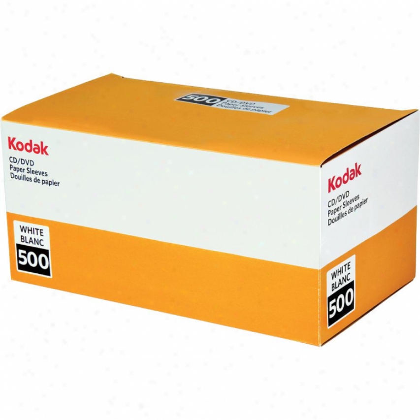 Kodak White Paper Cd Sleeves - 500 Pack 70554