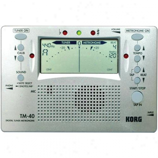 Koorg Tm-40 Digital Metronome And Instrument Tuner