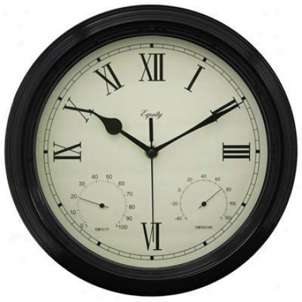 La Crosse Technology Ltd Elc 12" Metal Outdoor Clock