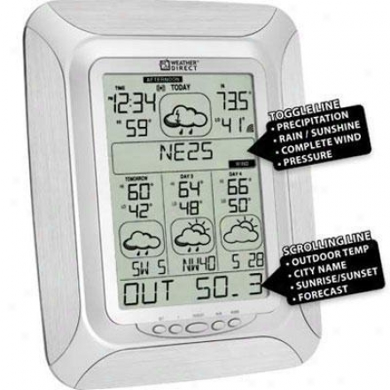 La Crosse Technology Ltd Wd 4 Day Forecast Brushed Silv