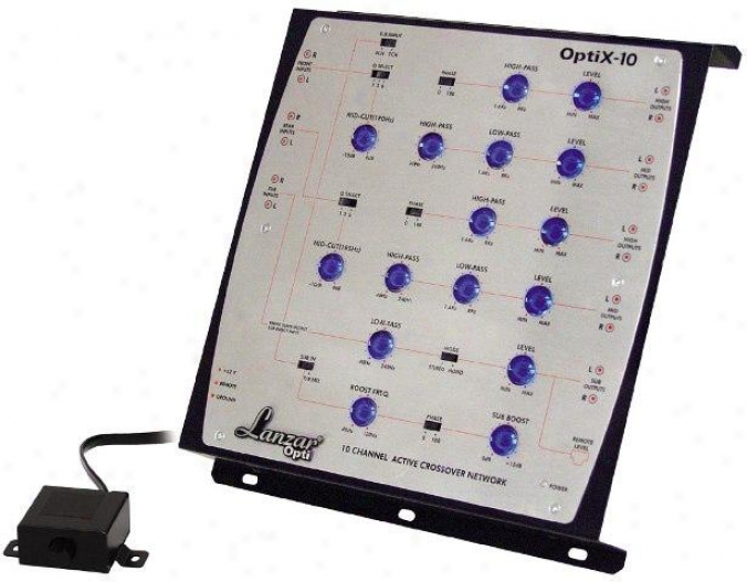 Lanzar 10 Channel Alert Crossover Network Optidrive Optix10