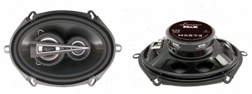 Lanzar 5''x7'' 3 Way Coaxial Speakers 440 Watts Mx573