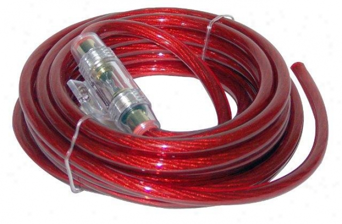 Lanzar Contaq 4 Gauge Power Cable & In-line Fuse Kit