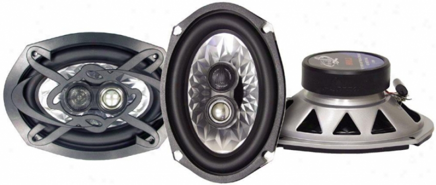 Lanzar Heritage 6''x 9'' Thrre-way Triaxial Speakers