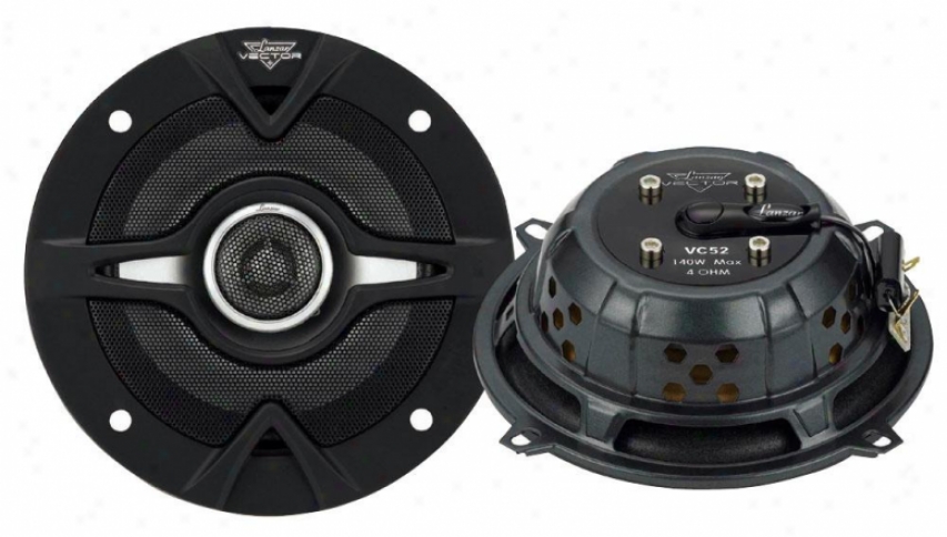 Lanzar Vector 5.25'' 140 Watts 2-way Slim Speakers