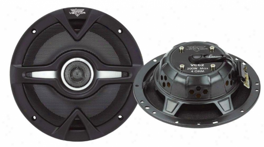 Lanzar Vector 6.4'' 200 Watts 2-way Slim Speakers