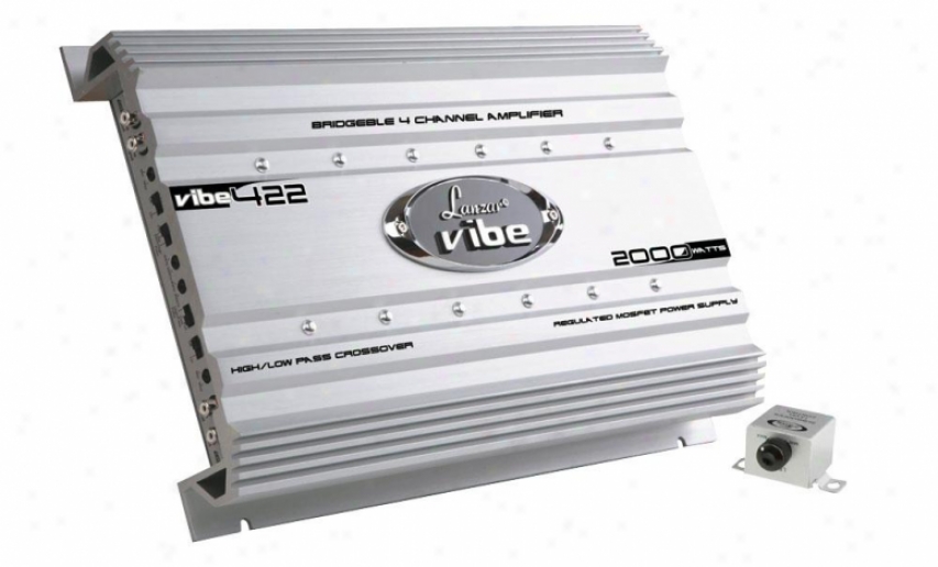 Lanzar Vibe 2000 Watt 4 Channel Mosfet Amplifier