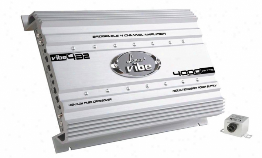Lanzar Vibe 4000 Watt 4 Channel Mosfet Amplifier
