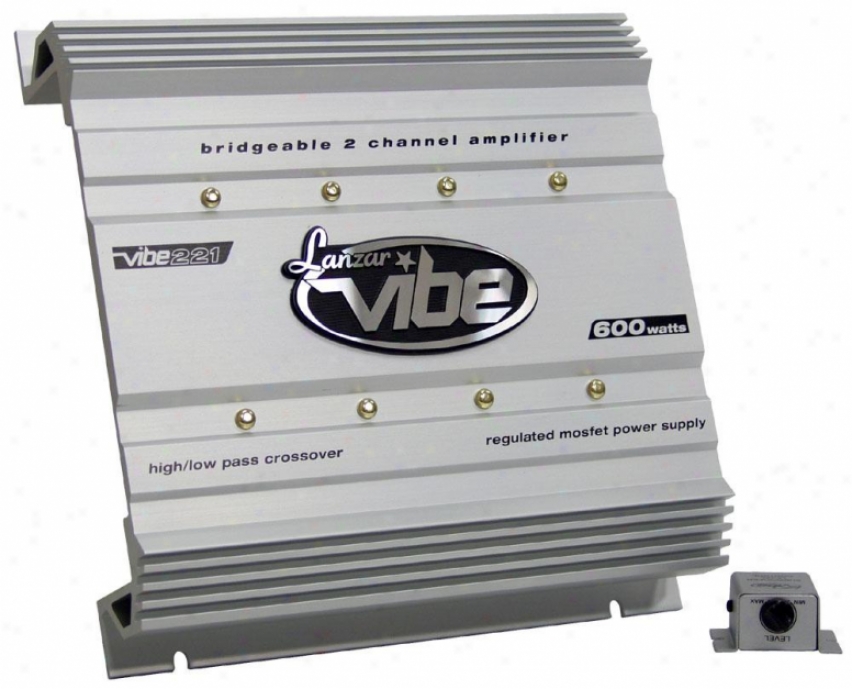 Lanzar Vibe 600 Watt 2 Channel Mosfet Amplifier