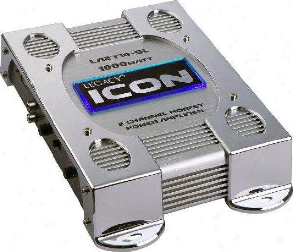 Legacy 2 Channel 1000 Watt Bridgeable Mosfet Amplifier (silver)