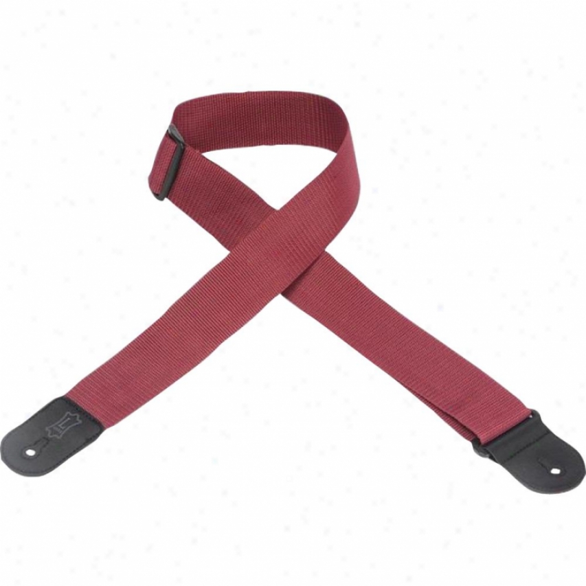 Levy's Leathers M8poly 2&quof; Polypropylene Guitar Strap - Red