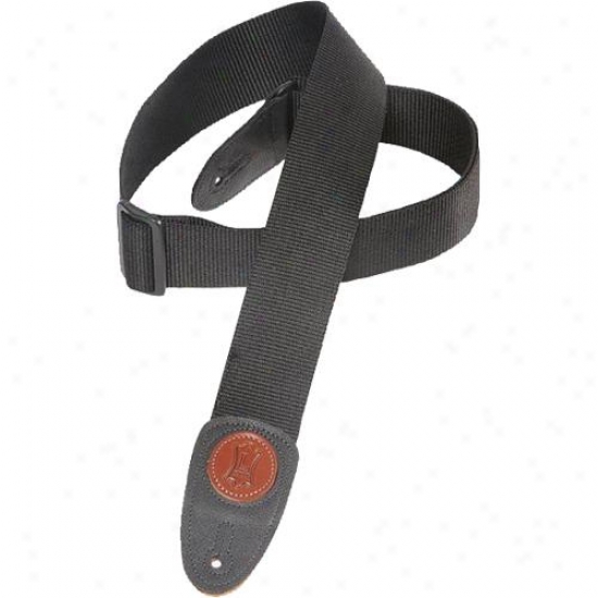 Levyĵs Leathers Mssc8 2" Signature Series Cotton Guitar Strap - Black