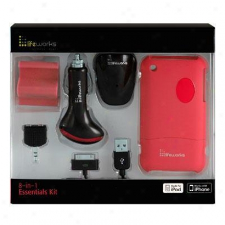 Lifeworks Essentials Kit Iphone 4 Red