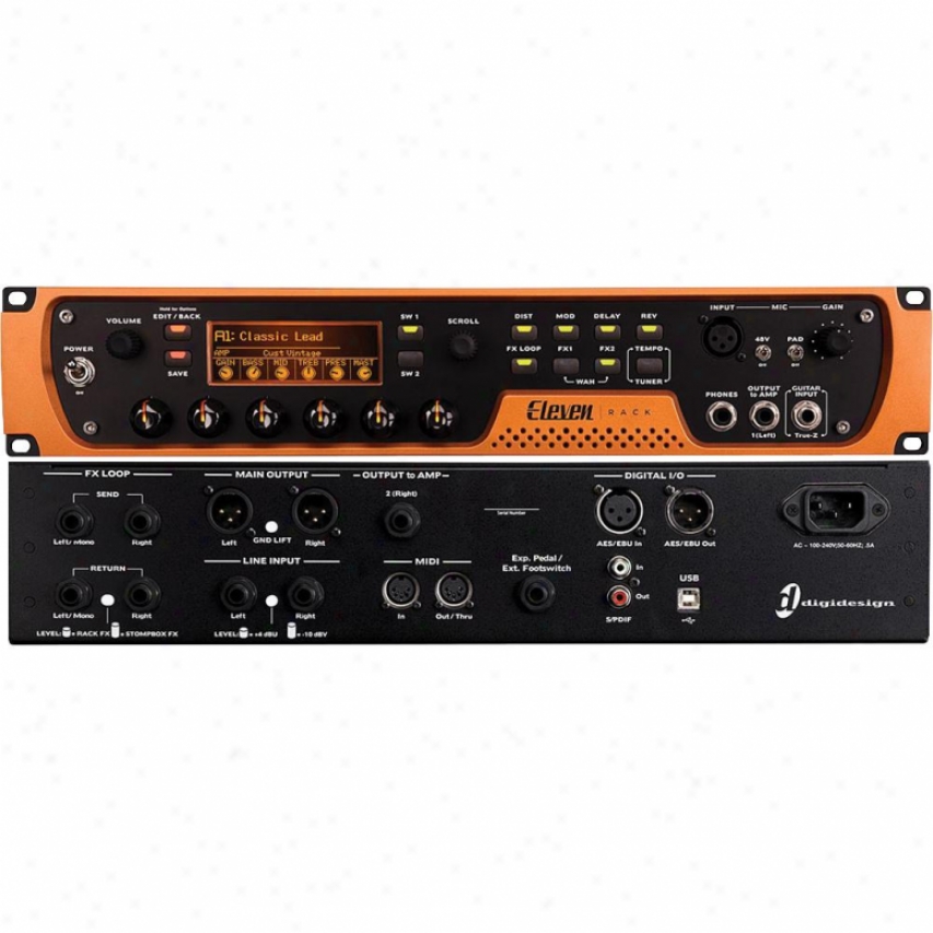M-zudio Eleven Rack Pro Tools Recording System For Guitar Players